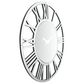 Maple and Jade Glass Wall Clock in Silver, , large