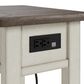 Ashley Bolanburg Chairside End Table in Weathered Gray and Antique White, , large
