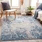 Surya Alpine 6"7" x 9"6" Blue, Medium Gray, Charcoal, Gray and Off-White Area Rug, , large