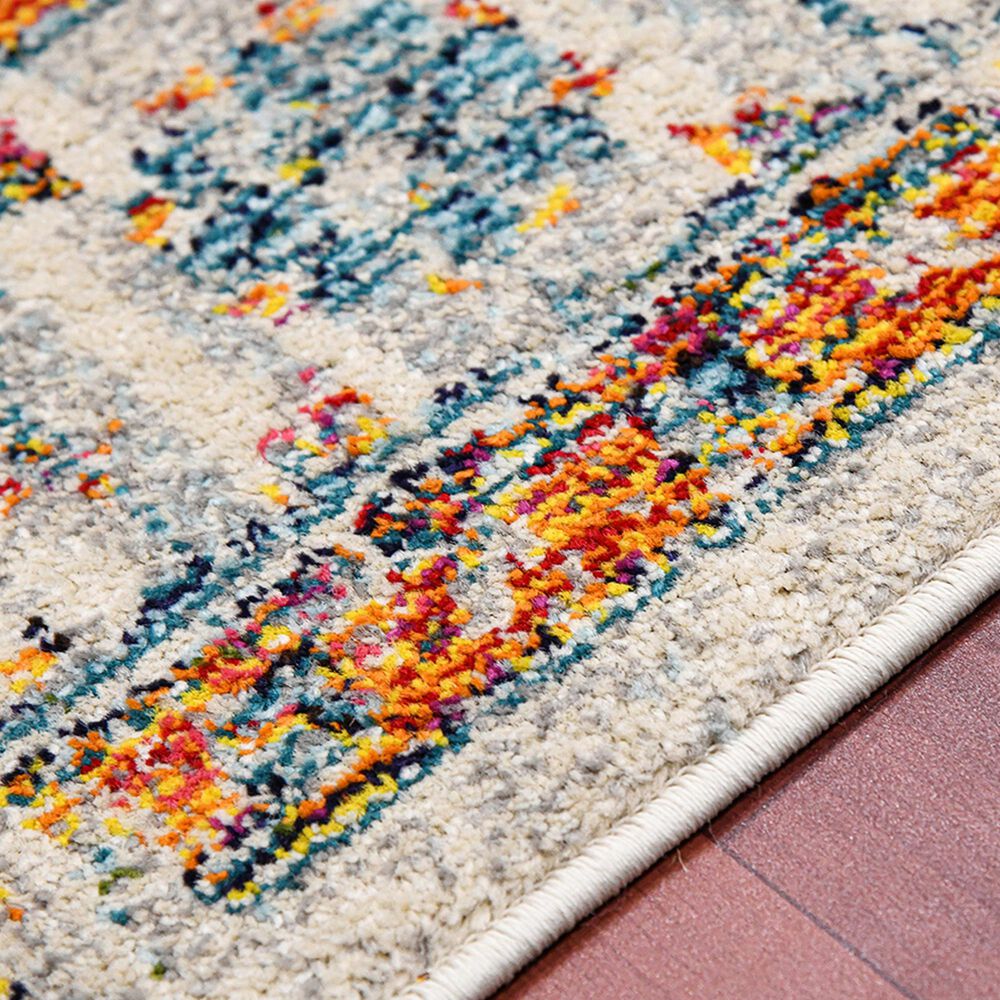 Amer Rugs Montana Traditional 2&#39; x 3&#39; Ivory and Orange Area Rug, , large