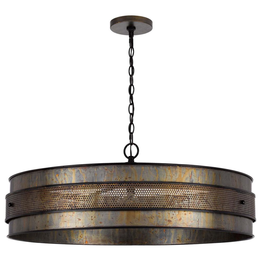 Cal Lighting Heraklion 5-Light Chandelier in Aged Bronze, , large