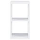Linon Home Decor Galli 2-Shelf Bookcase in White, , large