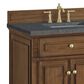 James Martin Vanities Lorelai 72"Double Vanity in Mid-Century Walnut with 3 cm Parisien Bleu Quartz Top, , large