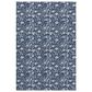 Dalyn Rug Company Soft Essentials Floral Navy 10" x 14" Indoor/Outdoor Area Rug, , large