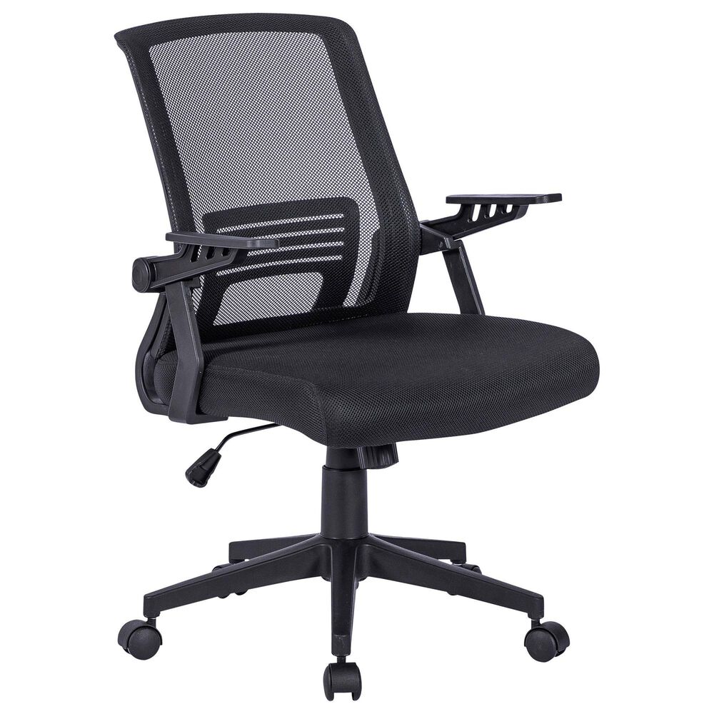 Rta Products Llc Ergonomic Office Mesh Chair in Black, , large
