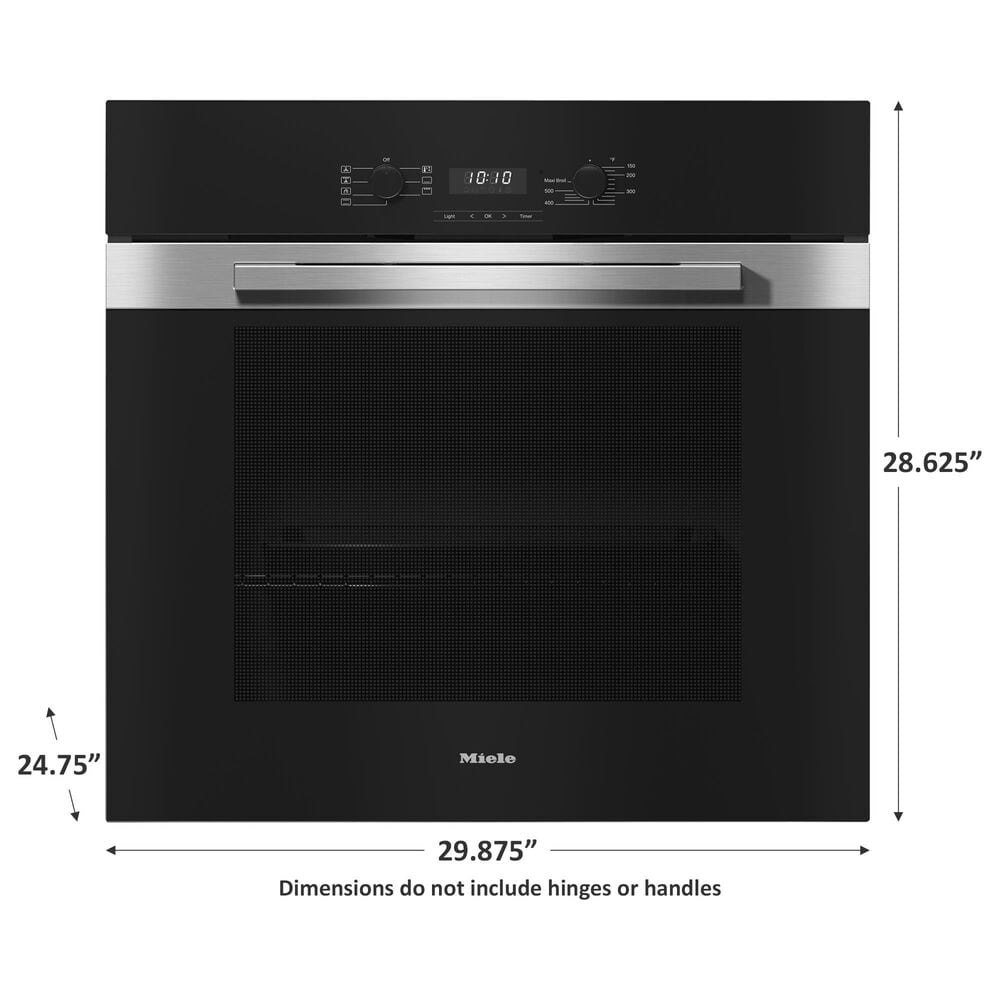 Miele PureLine 30&quot; Single Electric Wall Oven with Convection in Stainless Steel, , large