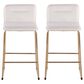Lumisource Casper Counter Stool in Cream and Gold (Set of 2), , large
