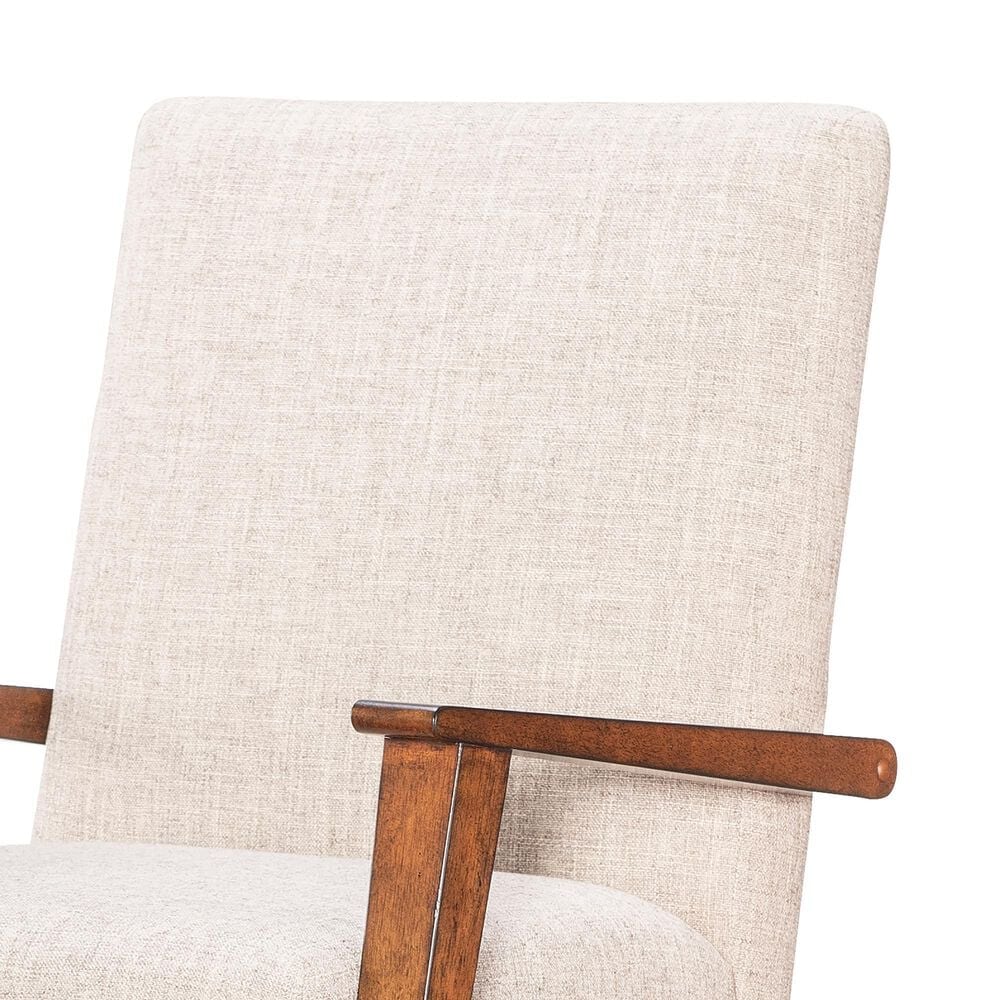 Legacy Classic Furn Direct Shp Fenmore Upholstered Arm Chair in Mocha and Distressed Cherry, , large
