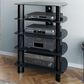 CorLiving Laguna Component Stand in Black, , large