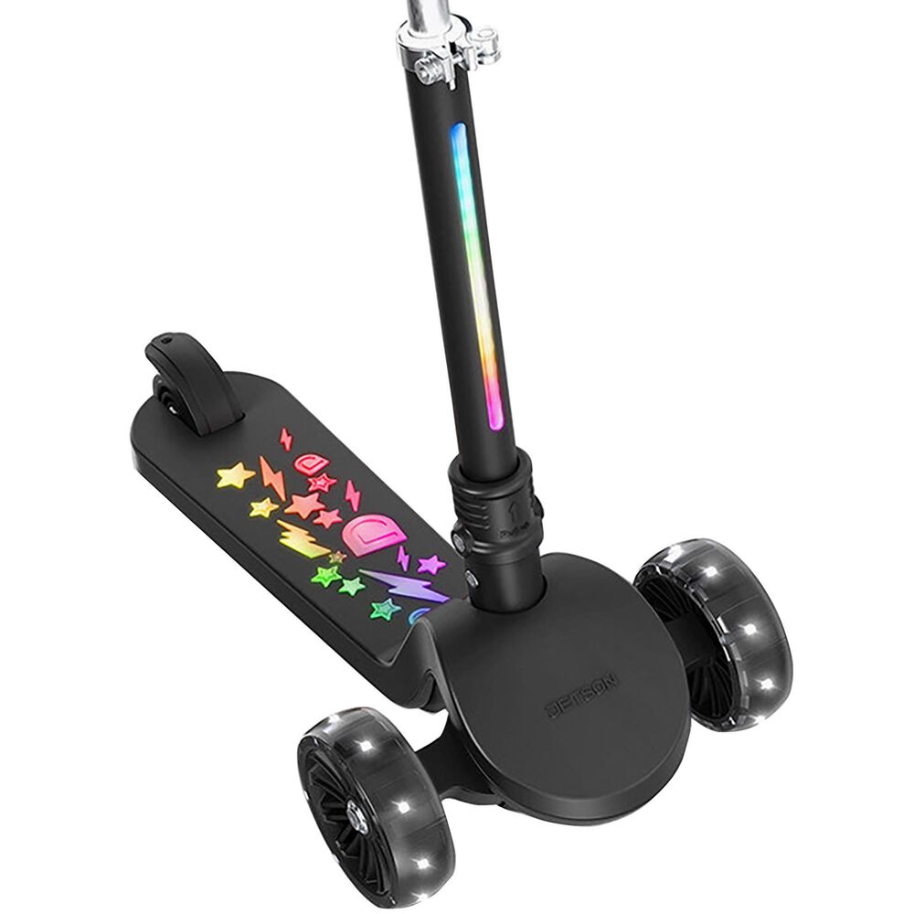 TruRide Amber Light-Up Kick Scooter in Black, , large
