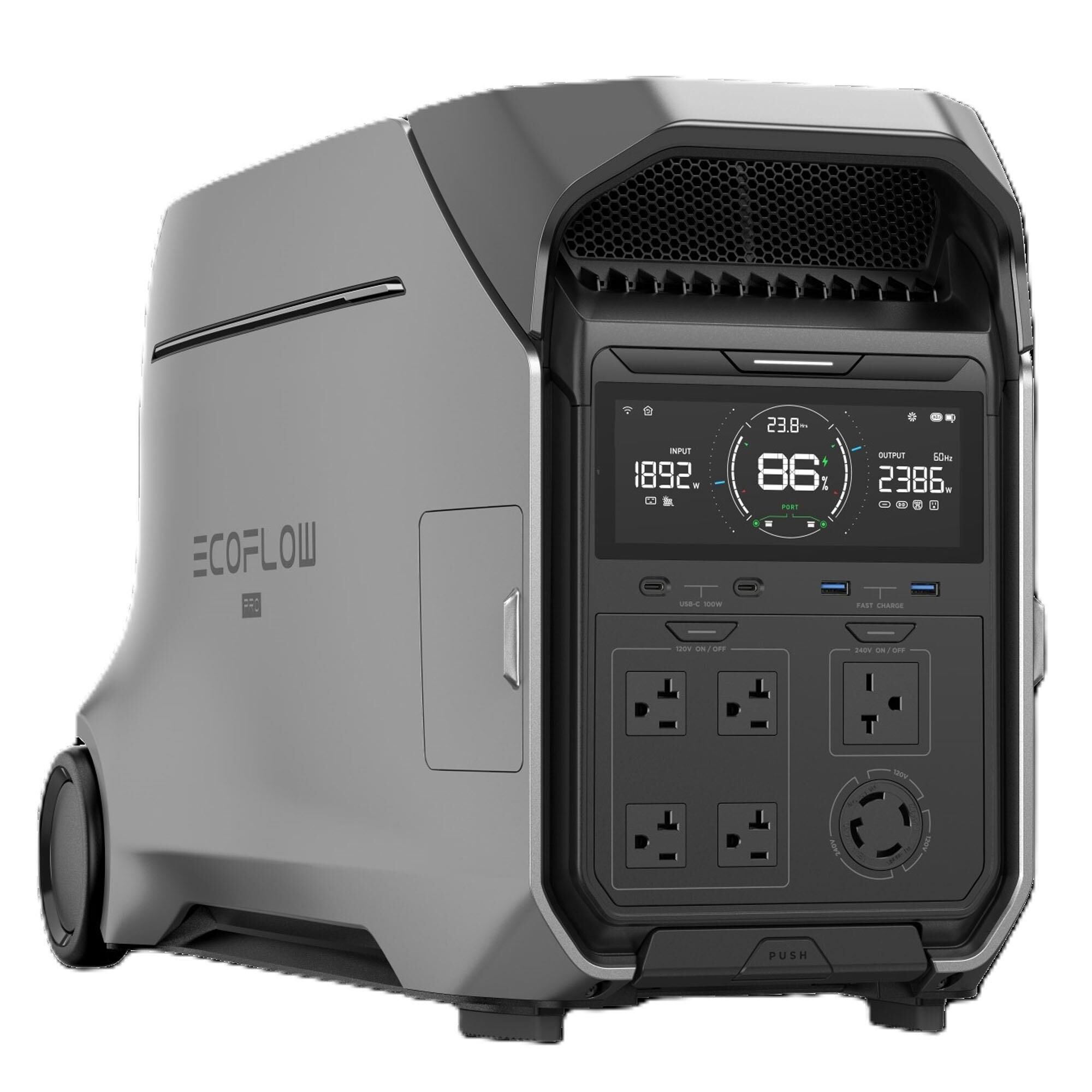 EcoFlow Delta Pro 3 Portable Power Station in Silver