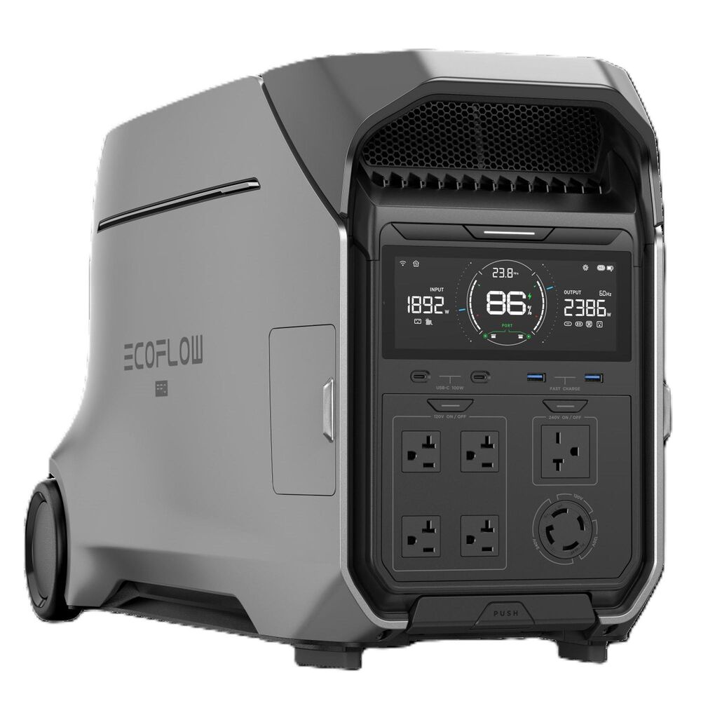 EcoFlow Delta Pro 3 Portable Power Station in Silver, , large