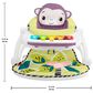Fisher Price Monkey Baby Chair Kick and Play Deluxe Sit-Me-Up Seat in Purple and Multicolor, , large