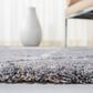 Safavieh Cyrus Shag CYR114G 2"2" x 9" Grey and Beige Runner, , large