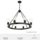 Hunter Hartland 8-Light Chandelier in Noble Bronze, , large