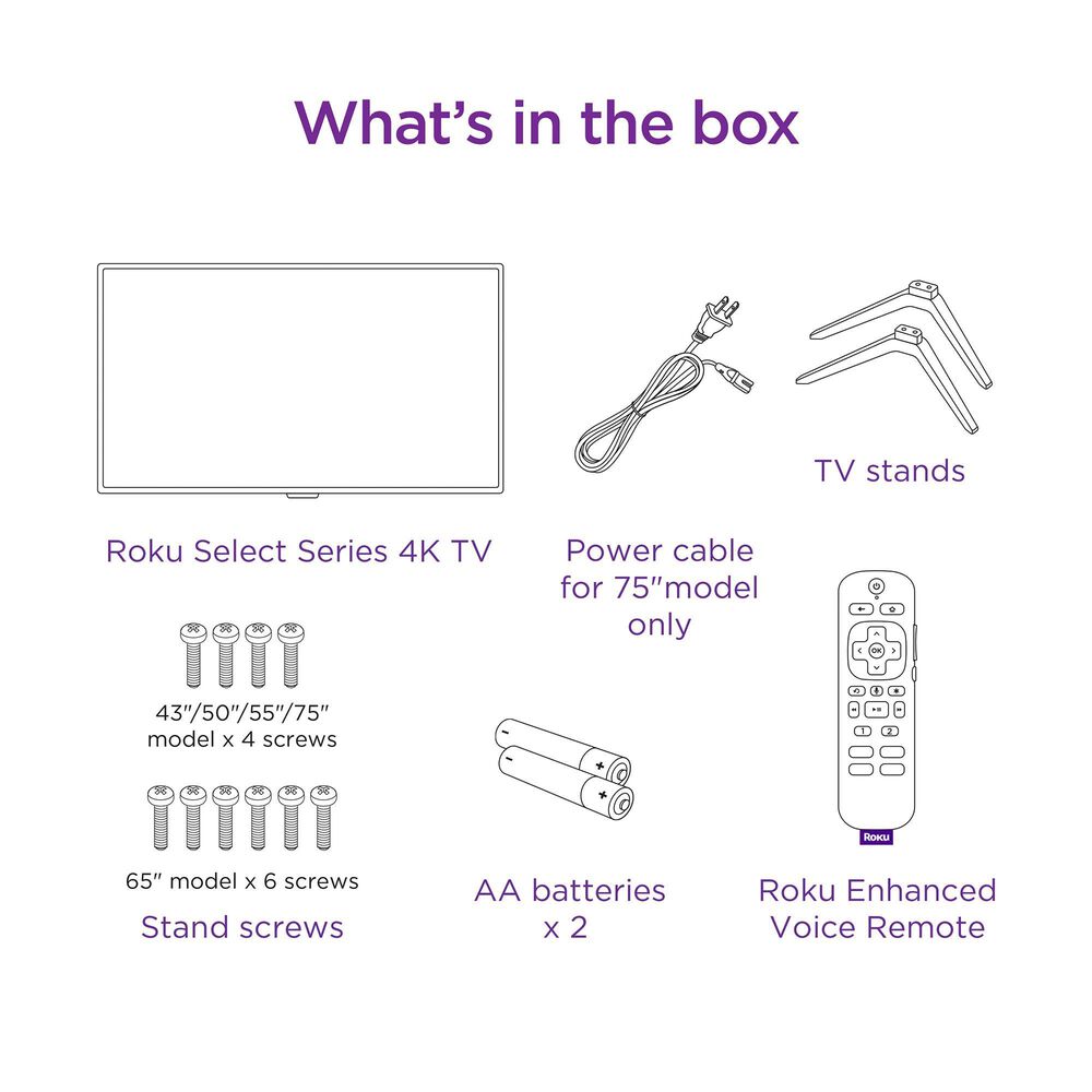Roku 43&quot; Class Select Series 4K in Black - Smart TV, , large