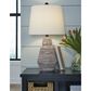 Ashley Jairburns Table Lamp in Distressed Brick Red and White (Set of 2), , large