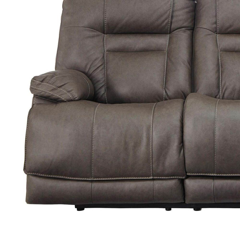 Ashley Wurstrow Power Reclining Sofa with Adjustable Headrest in Smoke, , large
