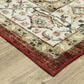 Oriental Weavers Sumter 2" x 8" Red and Ivory Runner, , large