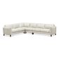 Hydeline Maui 4-Piece Leather Sectional in Natural, , large