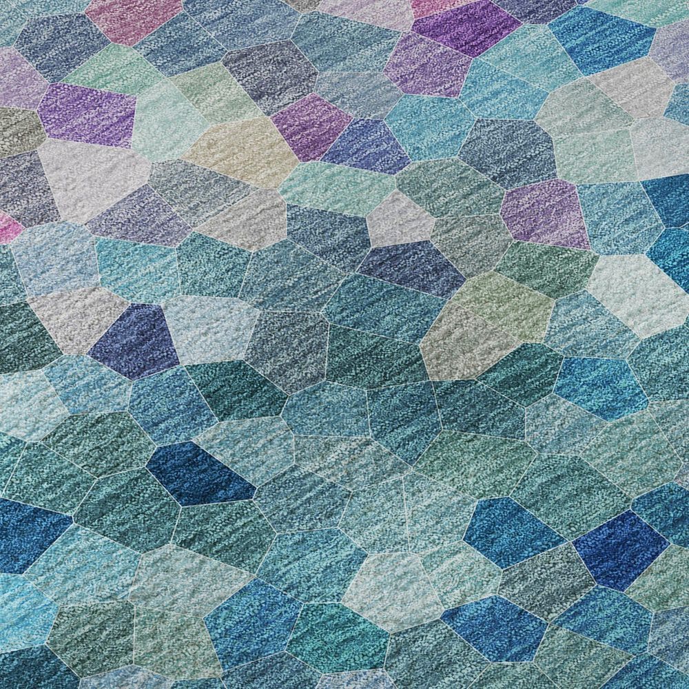 Dalyn Rug Company Kaleidoscope Turquoise 8' x 10' Indoor/Outdoor Area Rug, , large