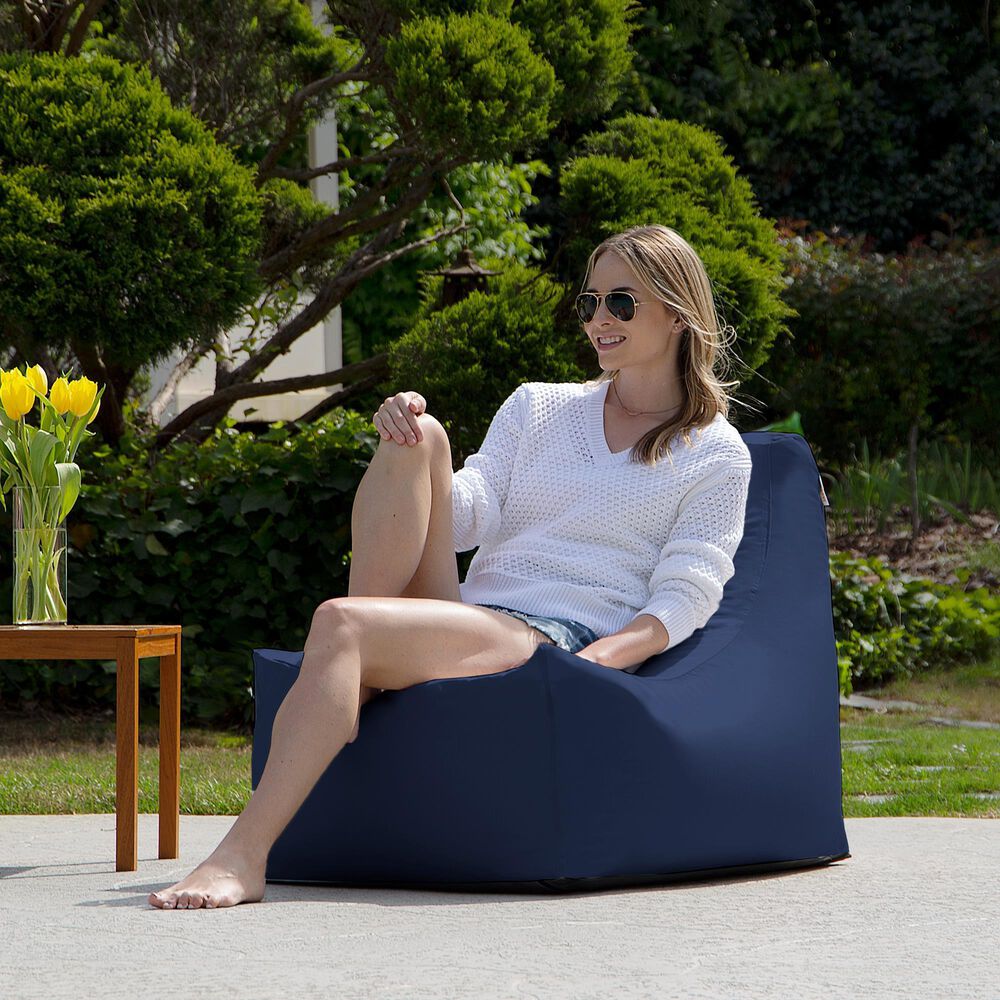 Jaxx Juniper Patio Bean Bag Chair in Navy, , large