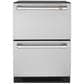 Cafe 5.7 Cu. Ft. Built-In Dual-Drawer Refrigerator in Stainless Steel and Brushed Stainless Handles, , large