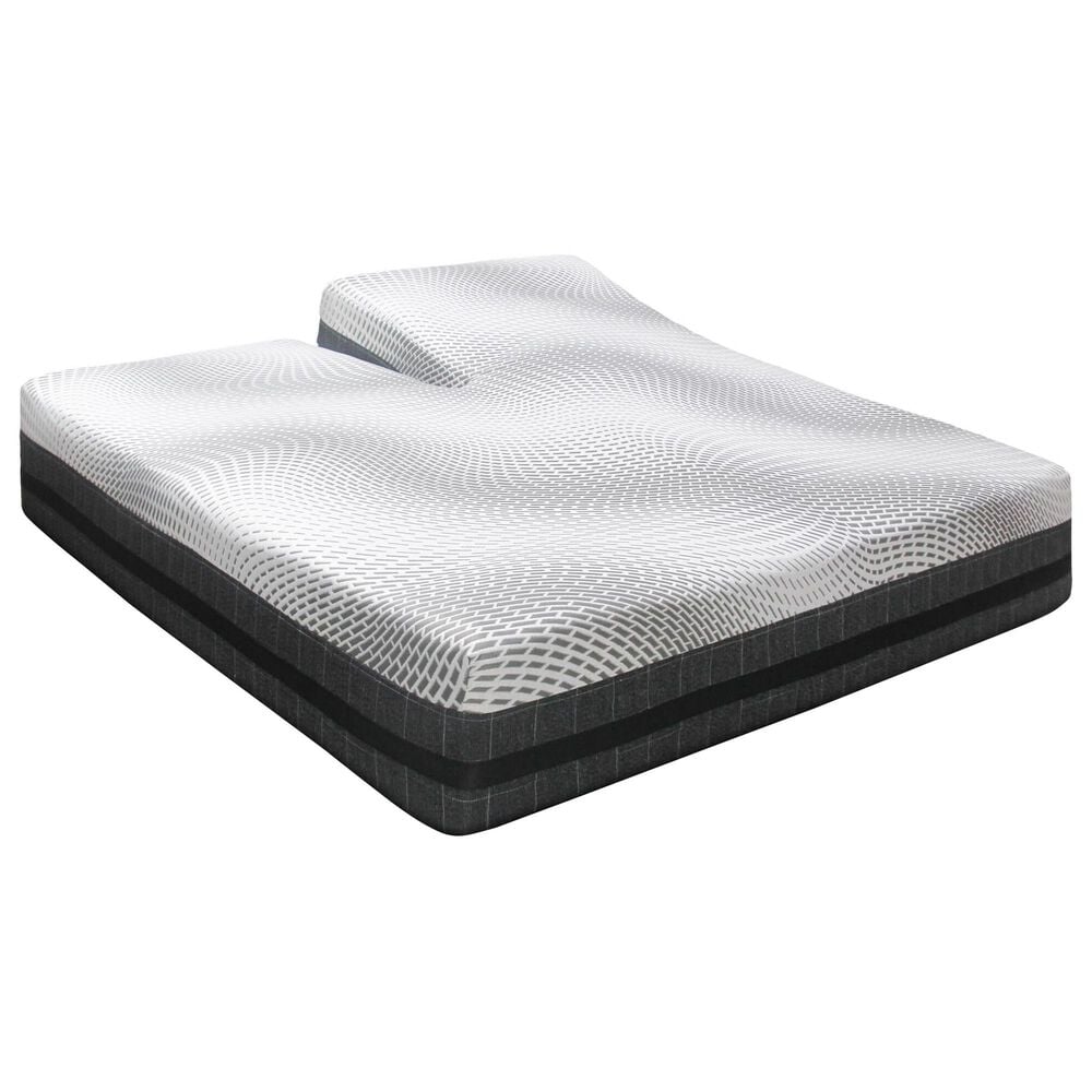 Sleeptronic Majestic Hybrid Plush Flex Head King Mattress with Glideaway Flex Head Adjustable Base, , large