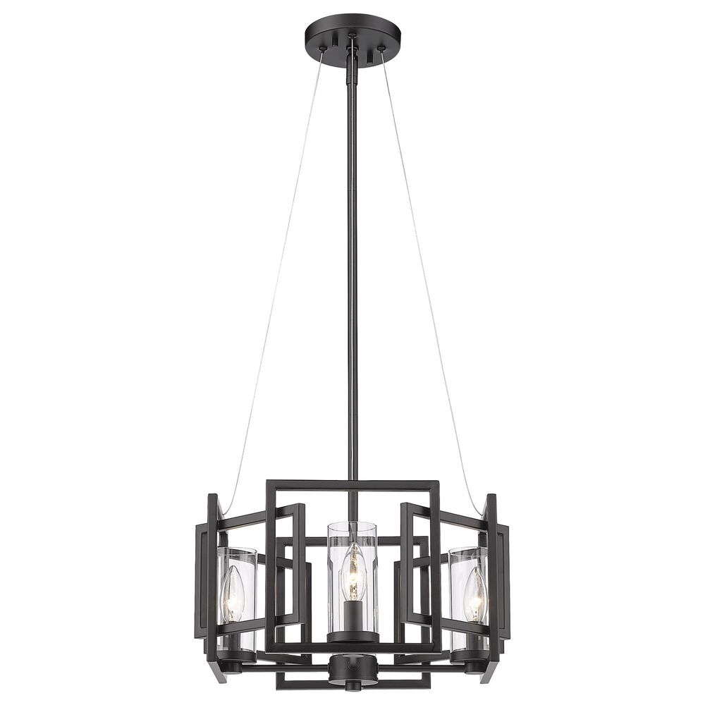 Golden Lighting Marco 4-Light Semi-Flush in Matte Black, , large