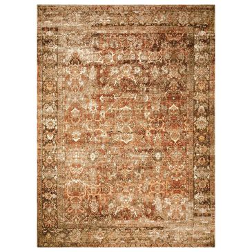 Loloi Sebastian 5"3" x 7"8" Rust and Tobacco Area Performance Rug, , large