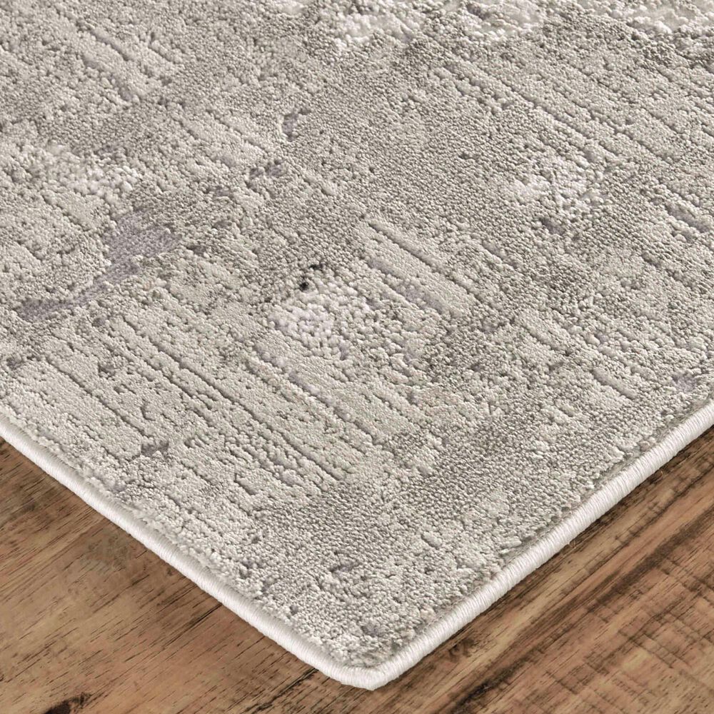 Feizy Prasad 3970F 1&#39;8&quot; x 2&#39;10&quot; Gray Area Rug, , large