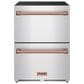 Thor Kitchen Gordon Ramsay 5.4 Cu. Ft. Undercounter Drawer Refrigerator with Rose Gold Handle Kit in Stainless Steel, , large