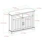 Walker Edison Columbus 44" Corner TV Stand in White Oak, , large