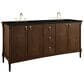 James Martin Kinnsden 72" Double Bathroom Vanity in Sable Oak with 3 cm Phantome Eclos Top and Rectangular Sinks, , large