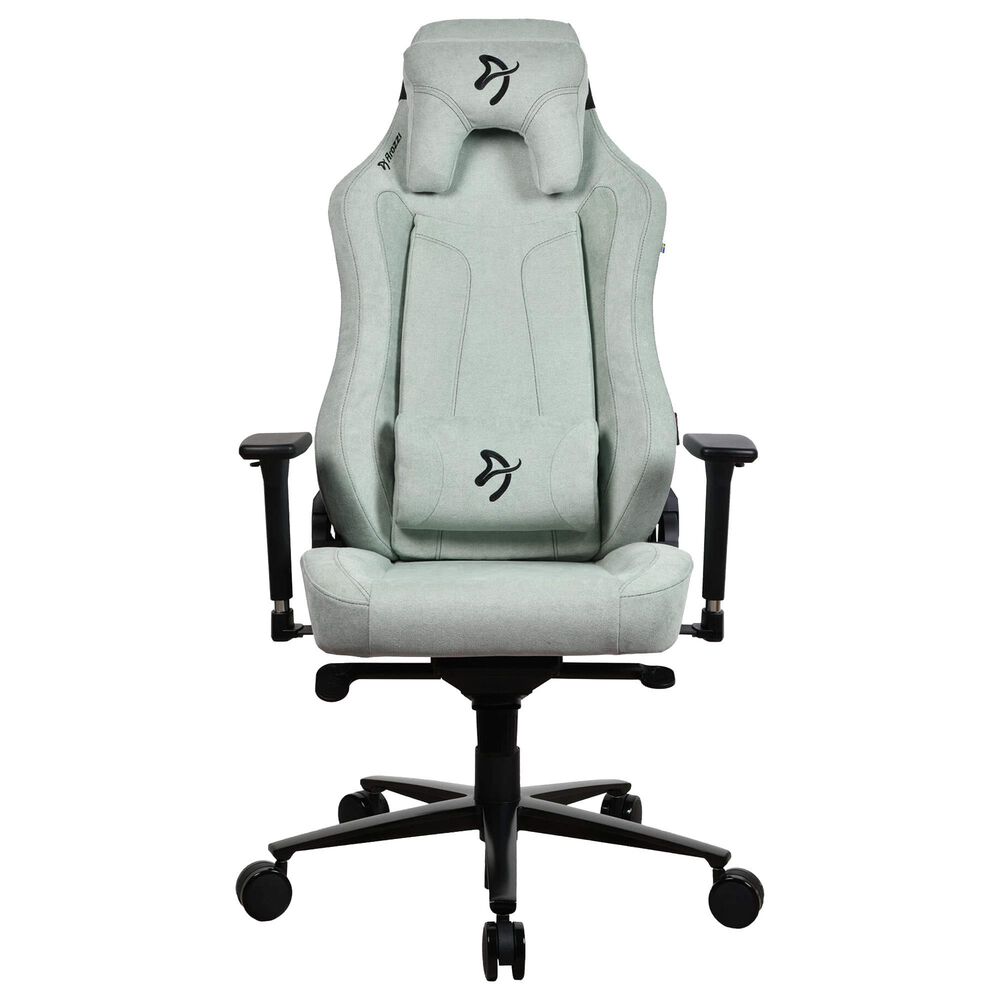 Arozzi Vernazza Soft Fabric Gaming Chair in Pearl Green, , large
