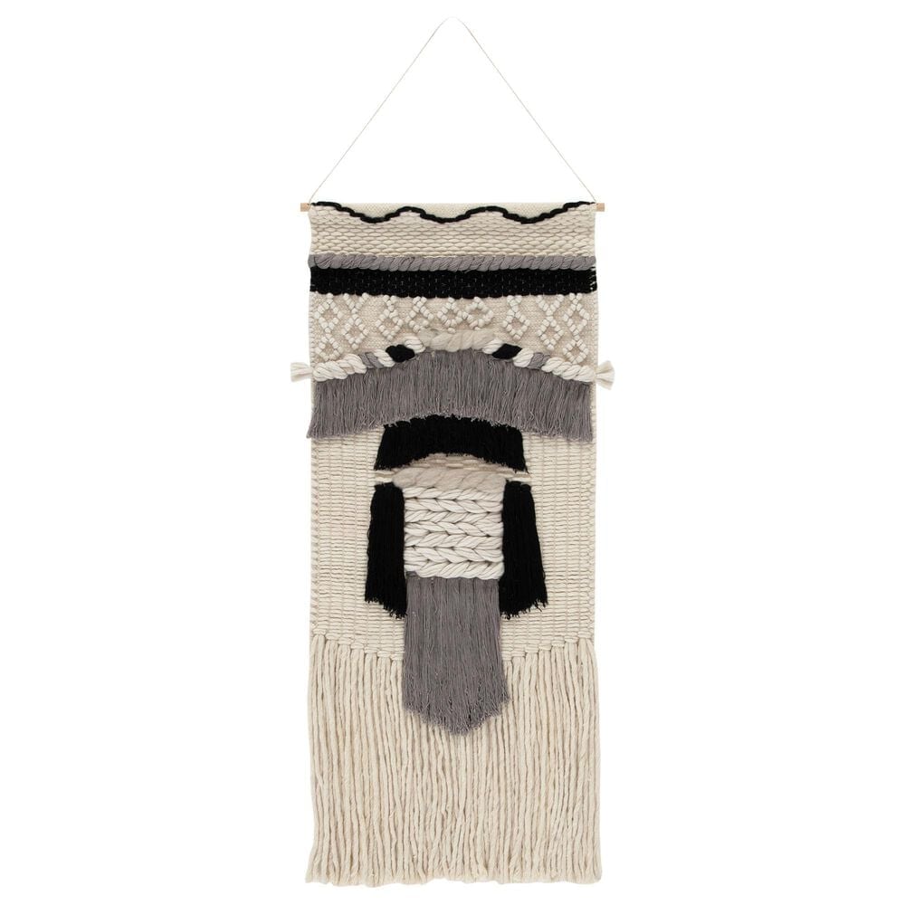 Safavieh Kalli Hidalgo Woven Wall Art in Ivory and Grey, , large