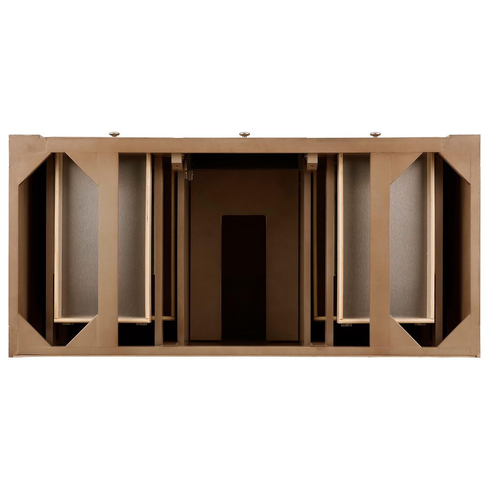 James Martin Vanities Bristol 48" Single Bathroom Vanity in Whitewashed Walnut with 3 cm Victorian Silver Quartz Top and Rectangular Sink, , large