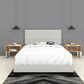 Accent Sicily Queen Upholstered Platform Bed in White, , large