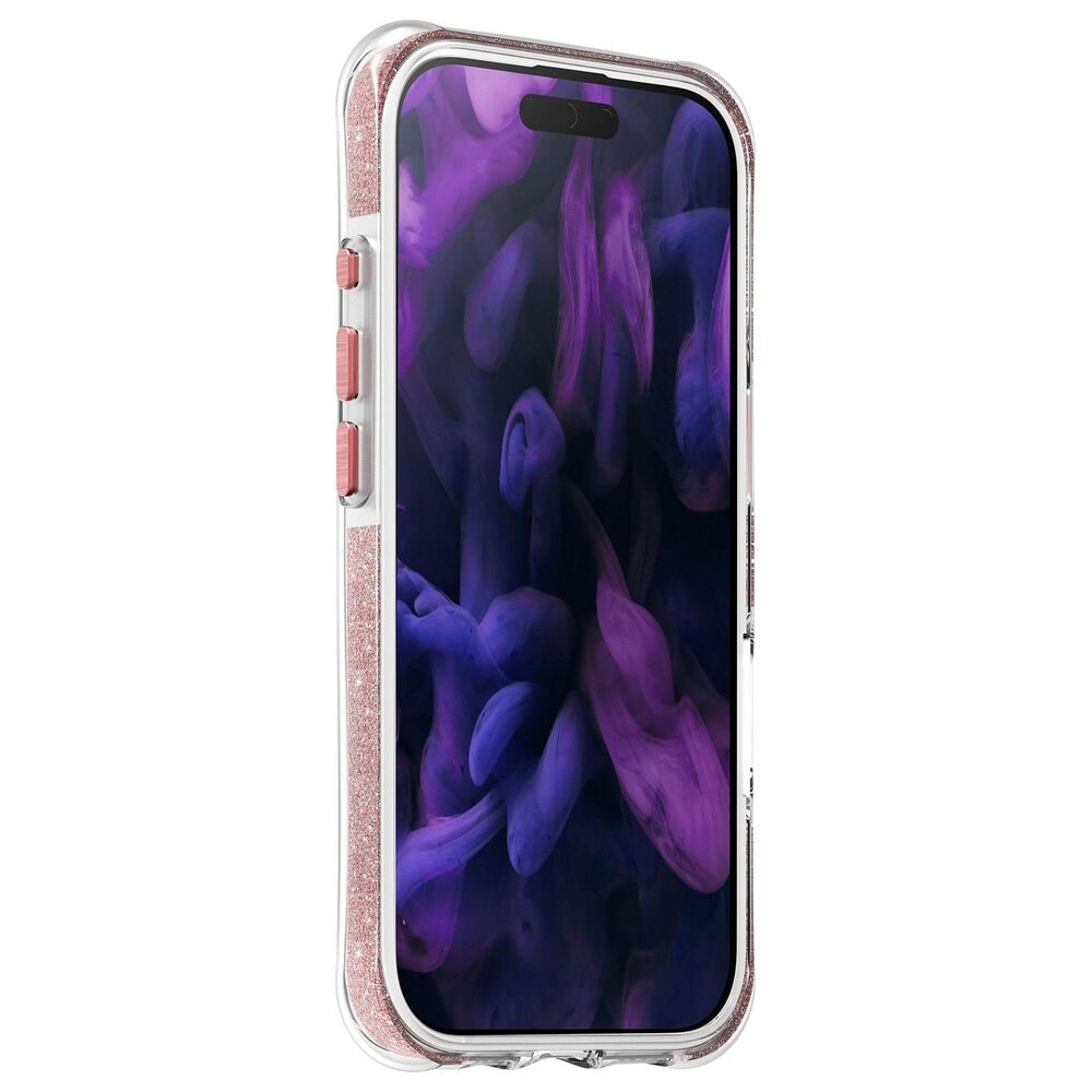 LAUT Aero Sparkle Case with MagSafe for iPhone 17 in Crystal Pink, , large