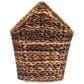 Creative Coop Braided Bankuan Toilet Paper Basket with Wood Handle in Dark Brown, , large