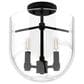 Hunter Sacha 3-Light Semi-Flush Mount in Natural Iron, , large
