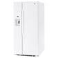 GE Appliances 23 Cu. Ft. Side by Side Refrigerator with External Dispenser in White, , large