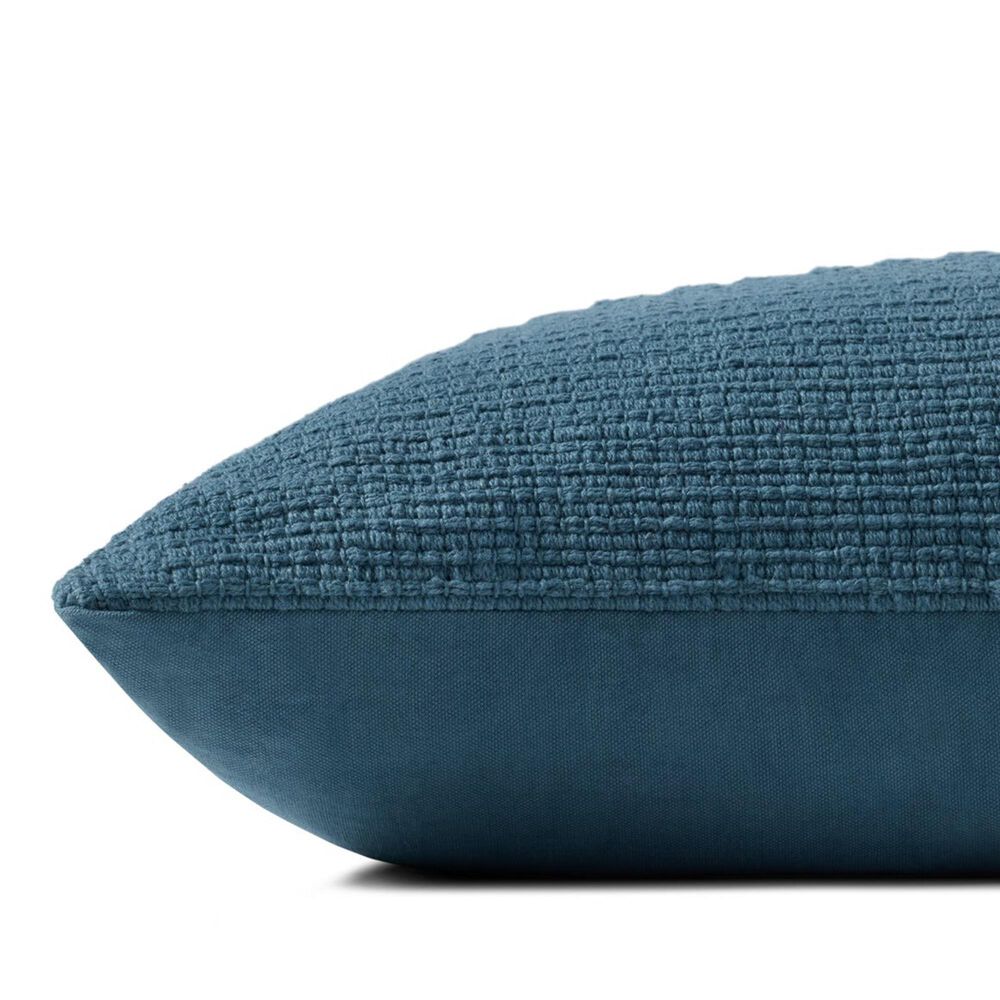 Loloi Harvey 12&quot; x 27&quot; Lumbar Throw Pillow in Blue, , large