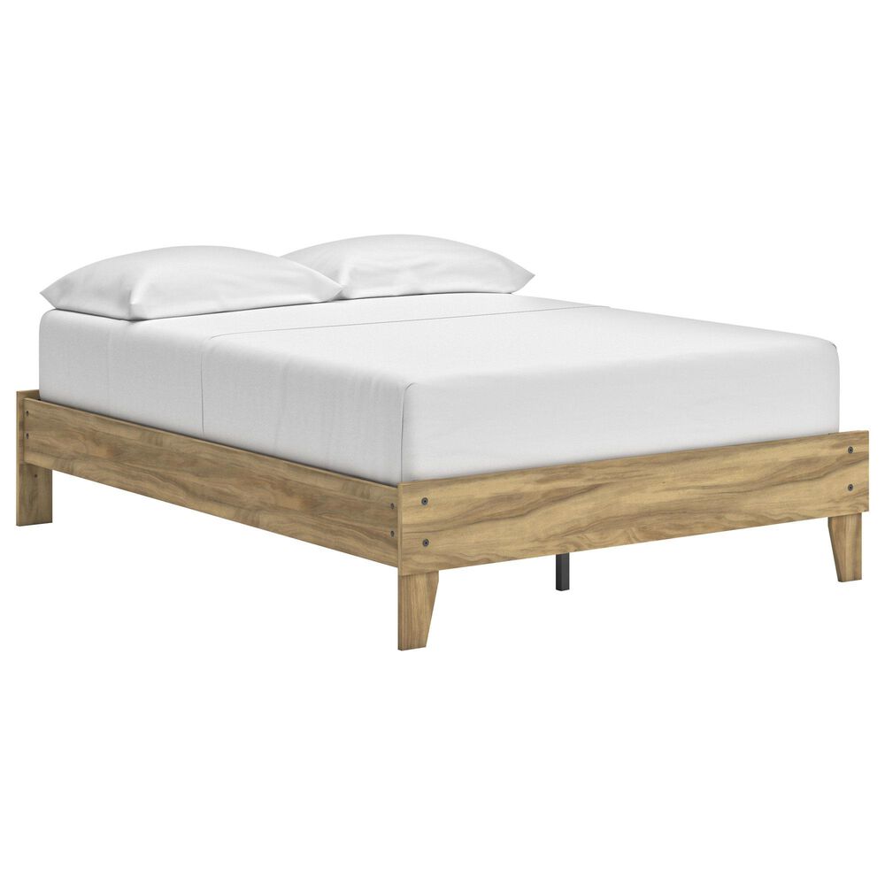 Ashley Bermacy Full Platform Bed in Light Brown, , large