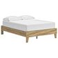 Ashley Bermacy Full Platform Bed in Light Brown, , large