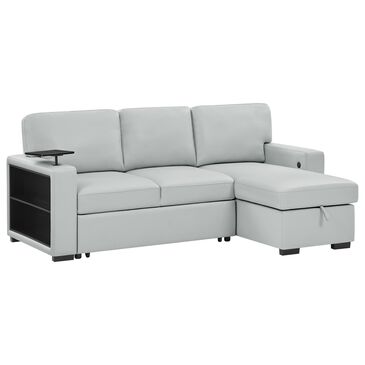 Modern Market Blanche Convertible Sofa in Silver, , large