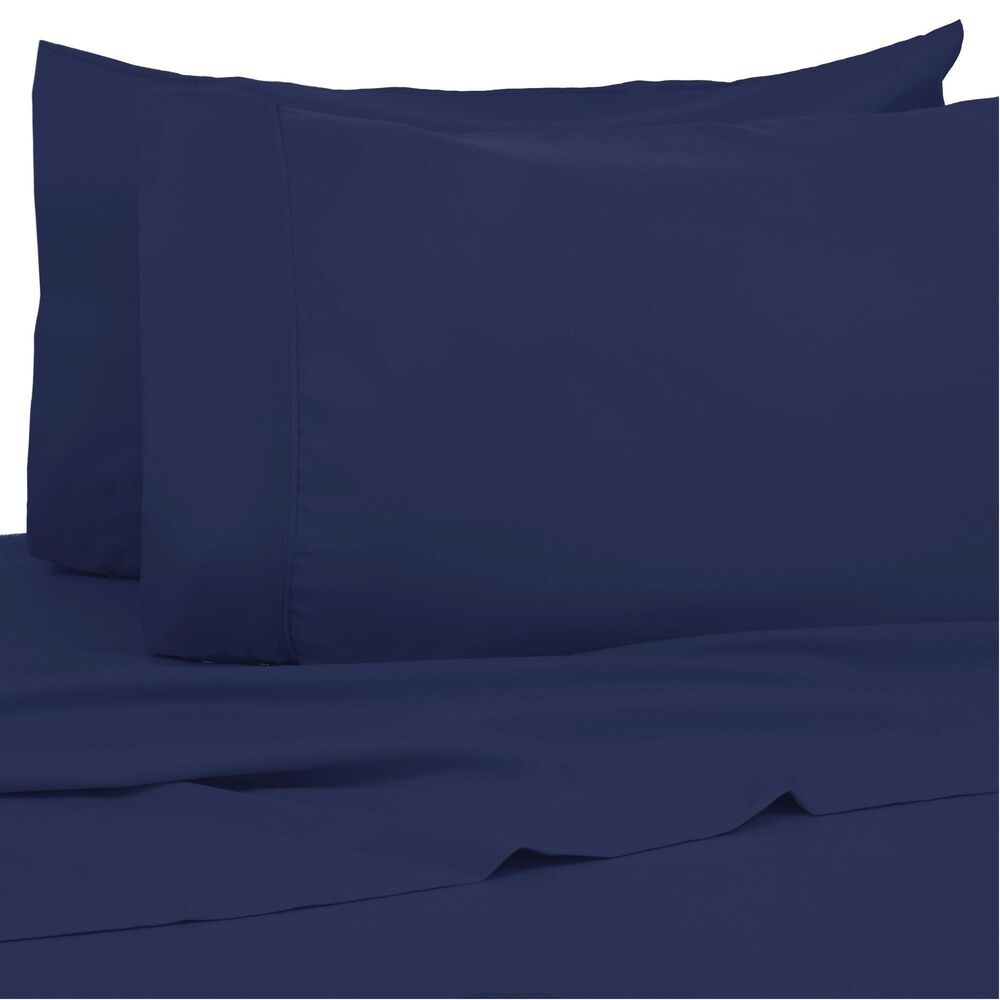 Trade Linker 3-Piece Twin XL Dorm Room 200 Thread Count Sheet Set in Navy, , large