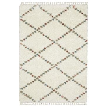 Oriental Weavers Axis AX08A 9"10" x 12"10" Ivory Area Rug, , large