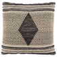 Ashley Ricker 20" Square Throw Pillow in Gray and Cream, , large