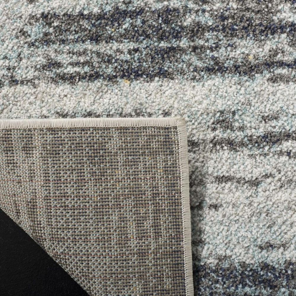 Safavieh Adirondack ADR201F 5&#39;1&quot; x 7&#39;6&quot; Light Grey and Black Area Rug, , large